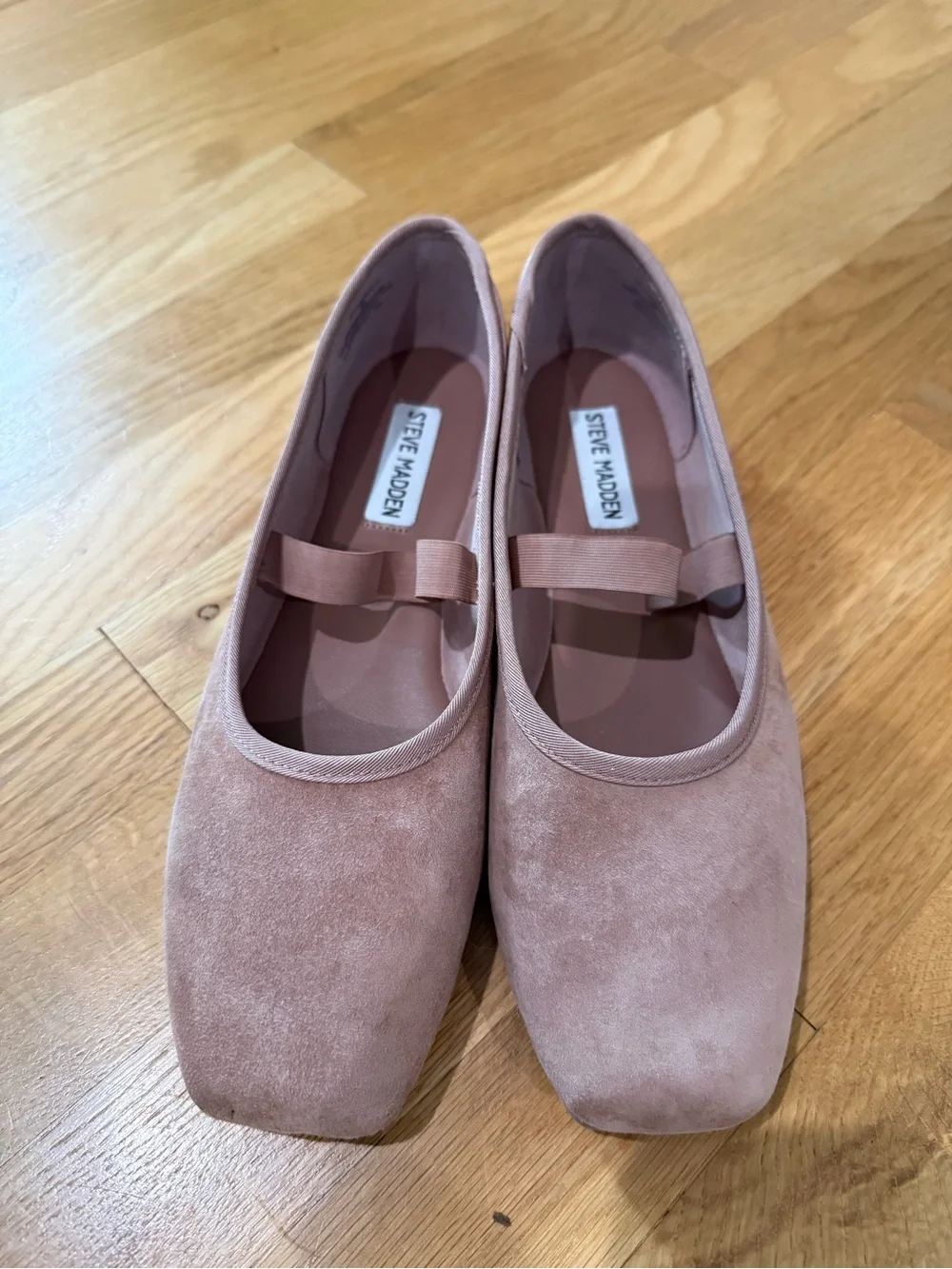 Steve Madden Reyna Mary Jane Ballet Flat - pink nude Size 8
